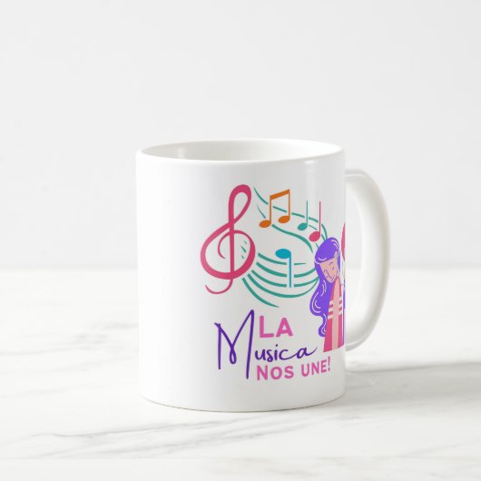 La musica nos une kaffeetasse (VorderseiteRechts)