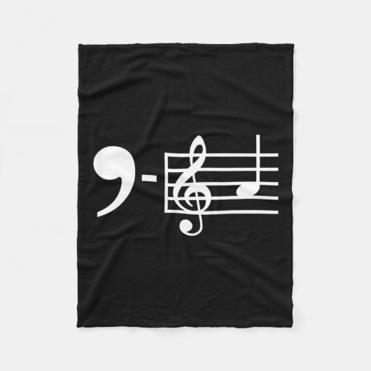 La Musiknotens Kamala Harris Supporter Music Teach Fleecedecke (Vorderseite)