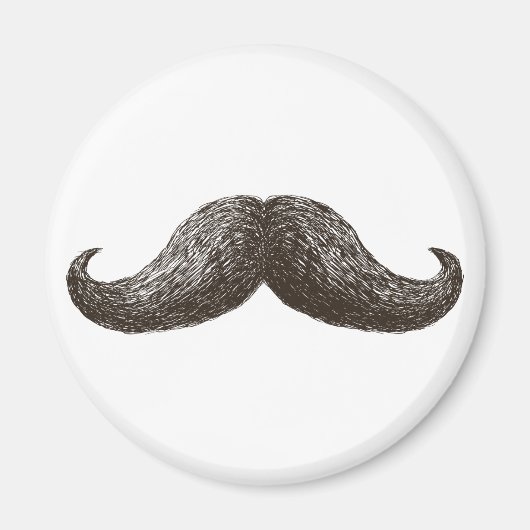 La Mustache (Licht) Magnet (Vorne)
