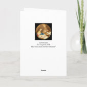 La Natividad Feiertagskarte (Rückseite)