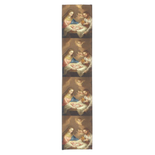"La Natividad" Kunst-Tabellenläufer Kurzer Tischläufer