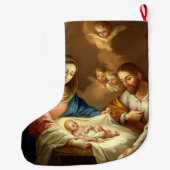 "La Natividad" Kunst WeihnachtsStrumpf Großer Weihnachtsstrumpf (Rückseite)