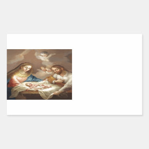 La Natividad Rechteckiger Aufkleber
