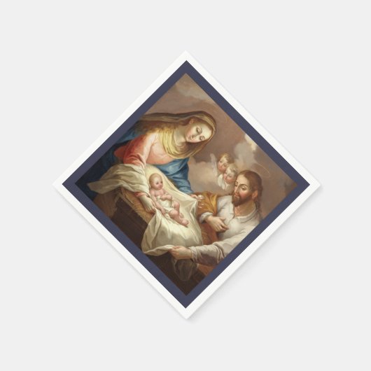 La Natividad Serviette (Ecke)