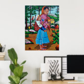 La Niña Tarahumara Poster (Heimbüro)