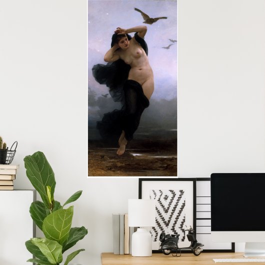 La Nuit William-Adolphe Bouguereau Poster (Heimbüro)
