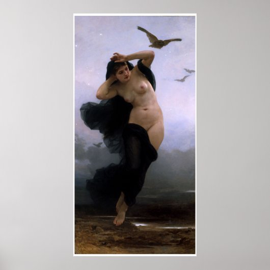 La Nuit William-Adolphe Bouguereau Poster (Vorne)