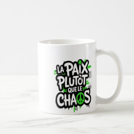 La paix est un choix kaffeetasse (Rechts)