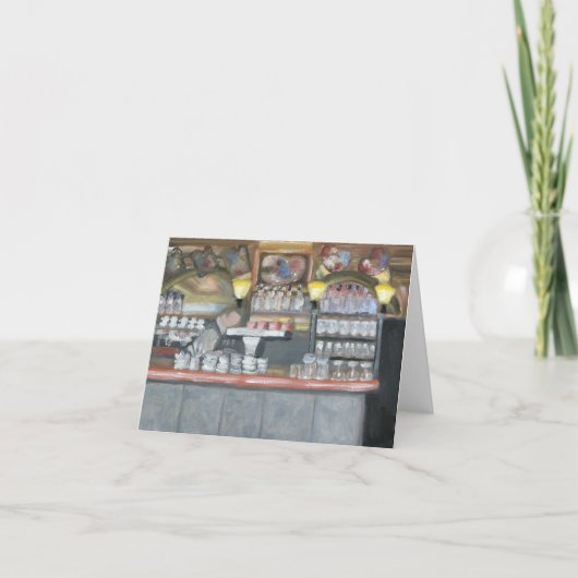 LA PALETTE CAFE PARIS NOTECARD KARTE (Vorderseite)