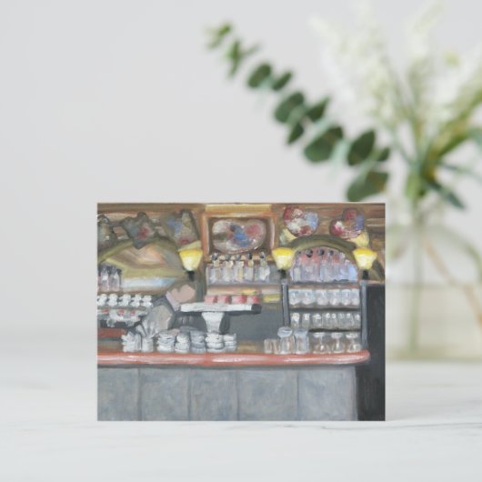 La Palette Café´ Postkarte (Stehend Vorderseite)