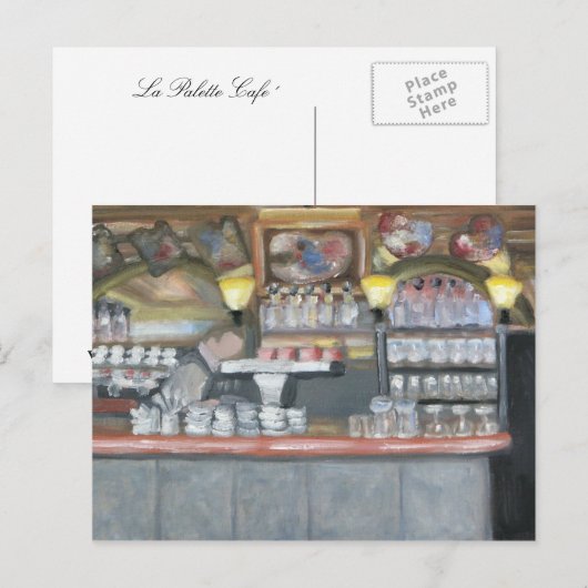 La Palette Café´ Postkarte (Vorne/Hinten)