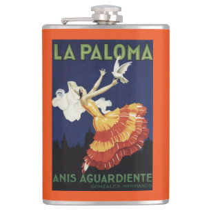 La Paloma - Anis Aguardiente fördernd Flachmann