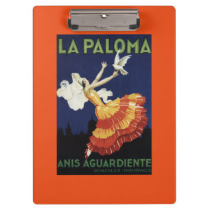 La Paloma - Anis Aguardiente fördernd Klemmbrett