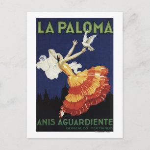 La Paloma - Anis Aguardiente Postkarte