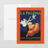 La Paloma - Anis Aguardiente Postkarte (Vorne/Hinten)