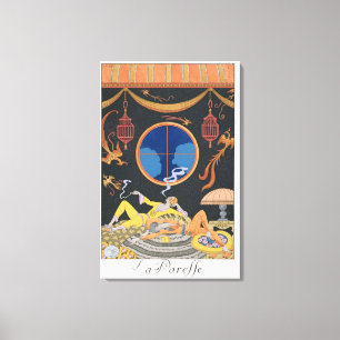 La Paresse, 1924 (pochoir Druck) Leinwanddruck