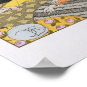 La Paresse, 1924 (pochoir print) Poster (Ecke)