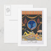 La Paresse, 1924 (pochoir print) Postkarte (Vorne/Hinten)