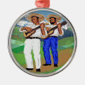 ¡La Parranda Navideña! Silbernes Ornament (Vorne)