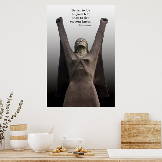 La Pasionaria Freedom Fighter Poster Print (Küche)
