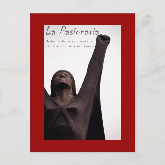 La Pasionaria Postcard Postkarte (Vorderseite)