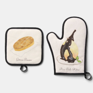 La pâtisserie française ofenhandschuh & Topflappen-Set