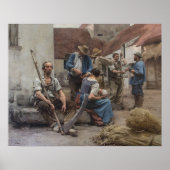La Paye des Moissonneurs – Lhermitte, 1882 Poster (Vorne)