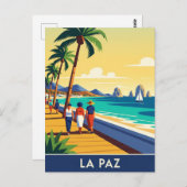 La Paz Baja California Sur Mexiko Postkarte (Vorne/Hinten)