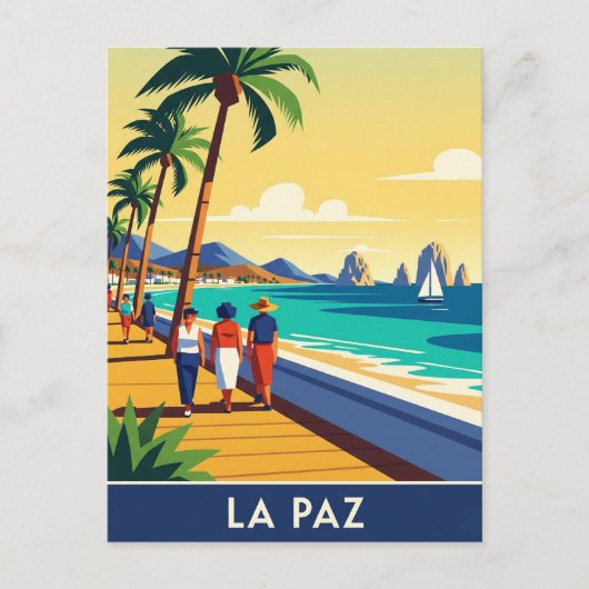 La Paz Baja California Sur Mexiko Postkarte (Vorderseite)