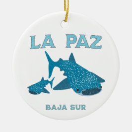 La Paz Baja Mexico Whale Shark Keramik Ornament
