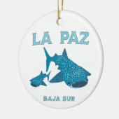 La Paz Baja Mexico Whale Shark Keramik Ornament (Links)