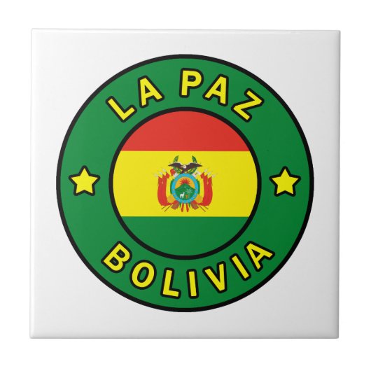 La Paz Bolivia Fliese (Vorderseite)