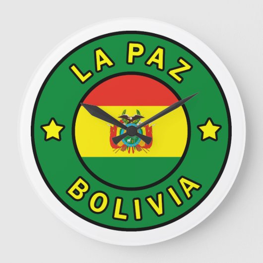 La Paz Bolivia Große Wanduhr (Vorderseite)