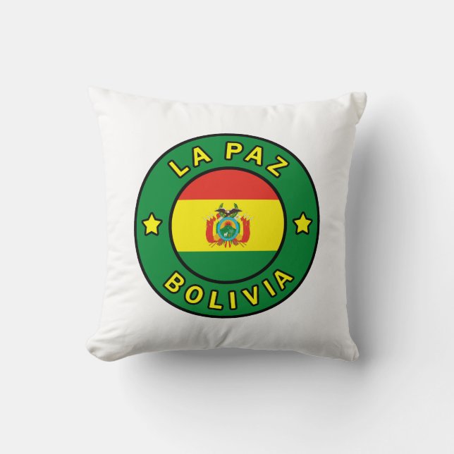 La Paz Bolivia Kissen (Vorderseite)