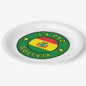 La Paz Bolivia Pappteller (Schrägansicht)
