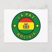La Paz Bolivia Postkarte (Vorderseite)