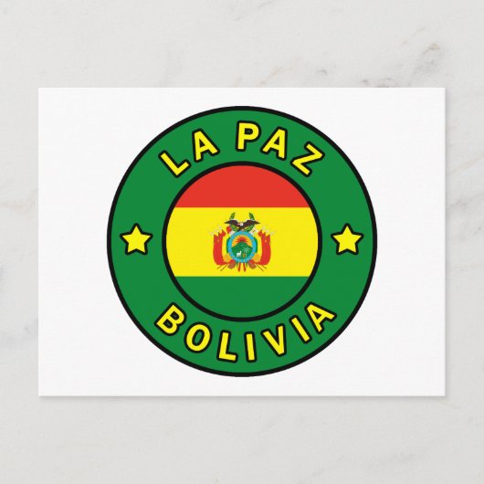 La Paz Bolivia Postkarte (Vorderseite)