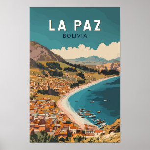 La Paz Bolivien Illustration Kunst, Dichtung und M Poster