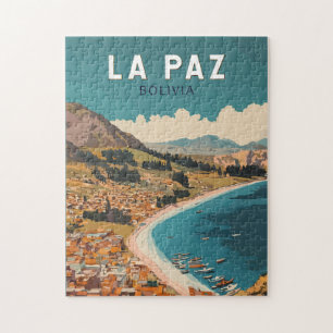La Paz Bolivien Illustration Kunst, Dichtung und M Puzzle