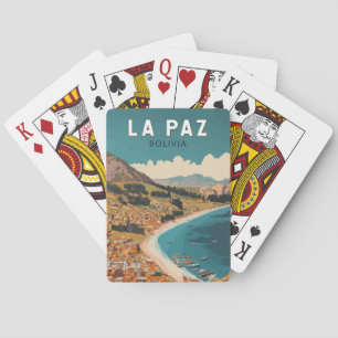 La Paz Bolivien Illustration Kunst, Dichtung und M Spielkarten