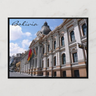 la paz bolivien postkarte