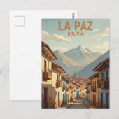 La Paz Bolivien Reise Postkarte (Vorne/Hinten)