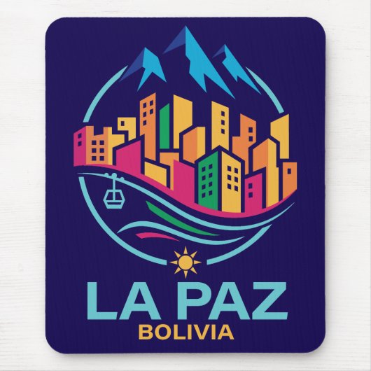 La Paz Bolivien Südamerika Mousepad (Vorne)