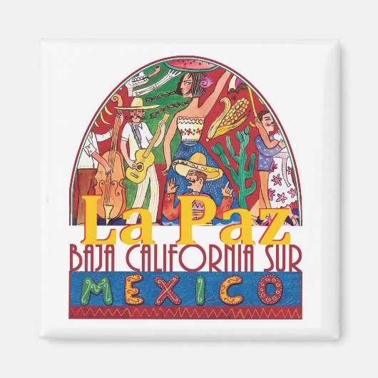 LA PAZ Mexico Magnet (Vorne)