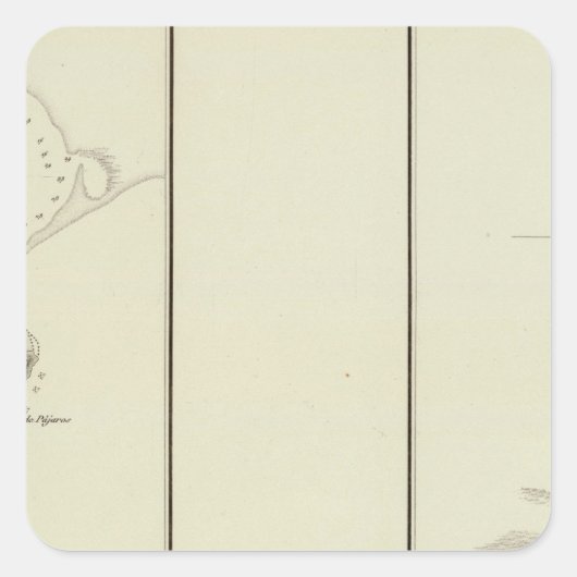 La Paz Quadratischer Aufkleber (Vorderseite)