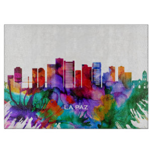 La Paz Skyline Schneidebrett