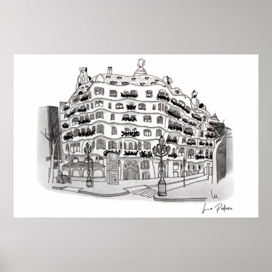La Pedrera - Casa Milá (Barcelona) Poster (Vorne)