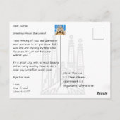 La Pedrera Casa Milà Barcelona Spanien Modernste Postkarte (Rückseite)