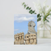 La Pedrera Chimney Pots, Barcelona, Spanien - Postkarte (Stehend Vorderseite)