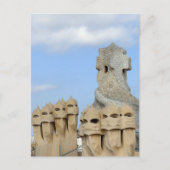 La Pedrera Chimney Pots, Barcelona, Spanien - Postkarte (Vorderseite)